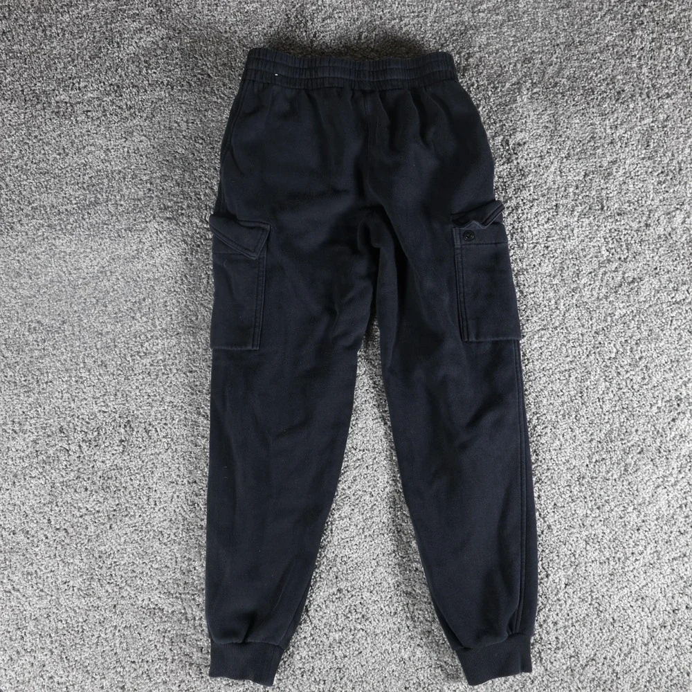 Nike Youth Large Cargo Jogger Sweatpants Black Embroidered Swoosh Kids Pants